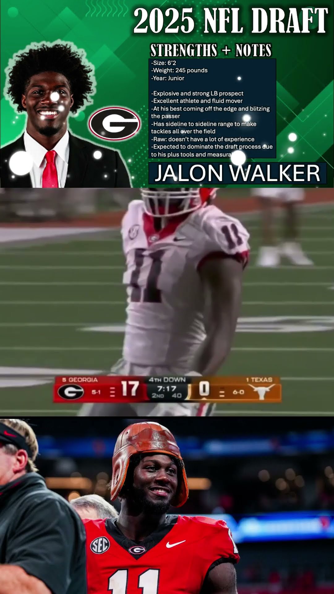 Jalon Walker Scouting Report \u0026 Breakdown ?? Eagles TOP TARGETS in the 2025 NFL Draft