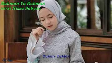 Lirik Lagu shalawat Rahman Ya Rahman versi Nissa Sabyan