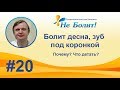 Болит десна, ноет зуб под коронкой при нажатии