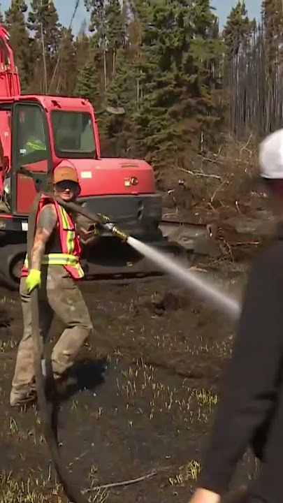 Frustrated Alberta farmers fight wildfires on their own #shorts