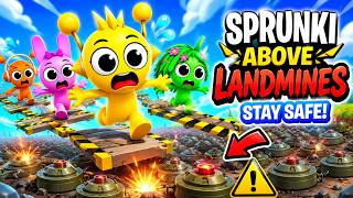 Sprunki in the Moving landmine trying to escape