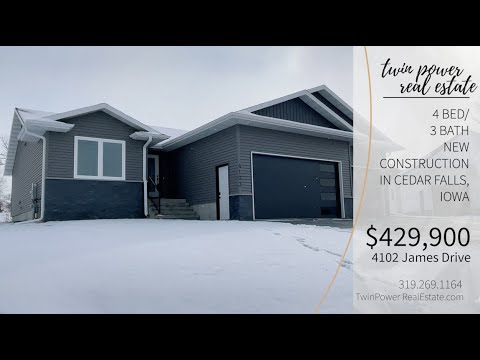 4102 James Drive, Cedar Falls, IA home video tour