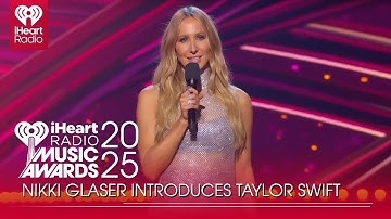 Nikki Glaser Introduces Taylor Swift At The 2025 iHeartRadio Music Awards