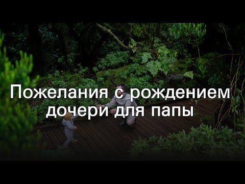 Пожелания с рождением дочери для папы