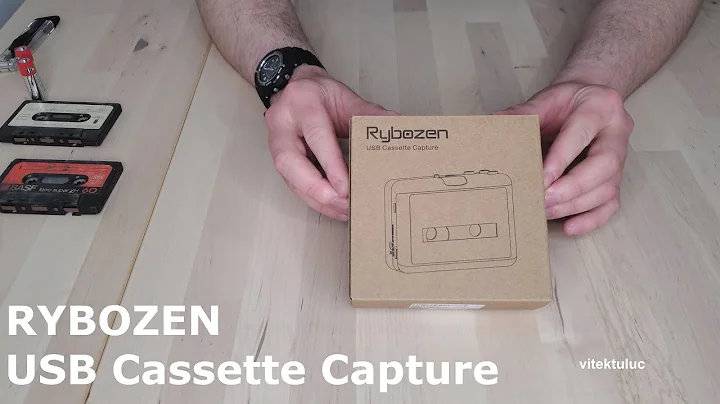 USB Tape Cassette Converter Review - RYBOZEN Cassette Capture/Recorder Unboxing - vitektuluc - 4k