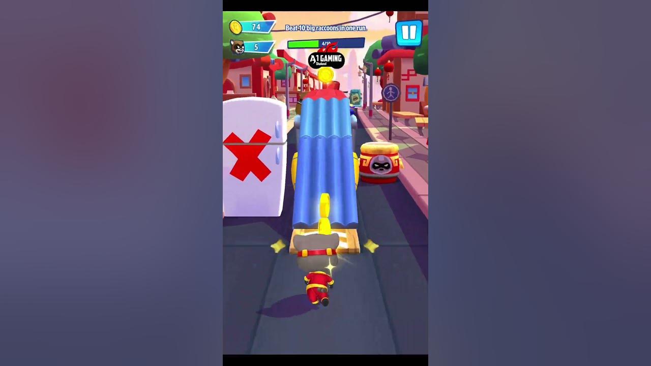 Talking Tom Hero Dash Super Tom Beat 10 Big Raccoons One Run Funny Race