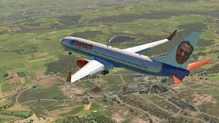 DUBLIN to CORK Air Benach 737 800 via X Plane 11