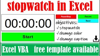 Create stopwatch in Excel screenshot 3