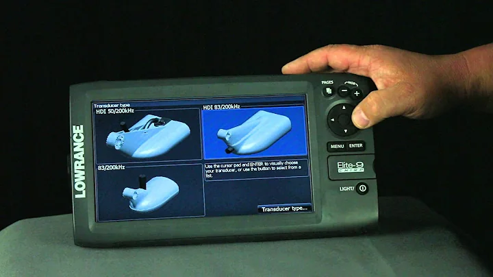 How to Select a Transducer Type on Lowrance® Elite™ units