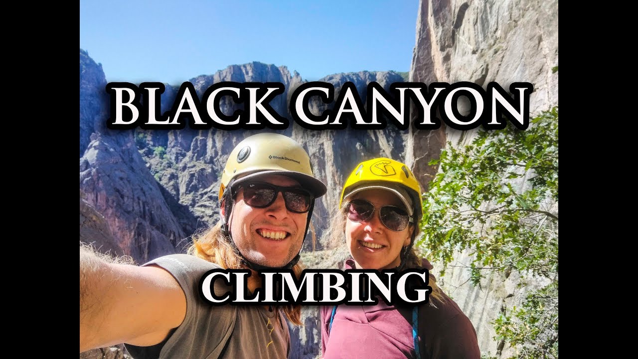 Climbers on multi-pitch traditional route in Black Canyon showing the adventure and commitment required for these epic granite walls