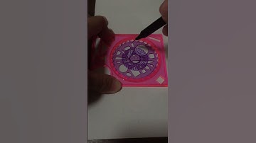 Spirograph : Design drawn with wheels inside rings #shorts #art #spirograph #asmr #oddlysatisfying