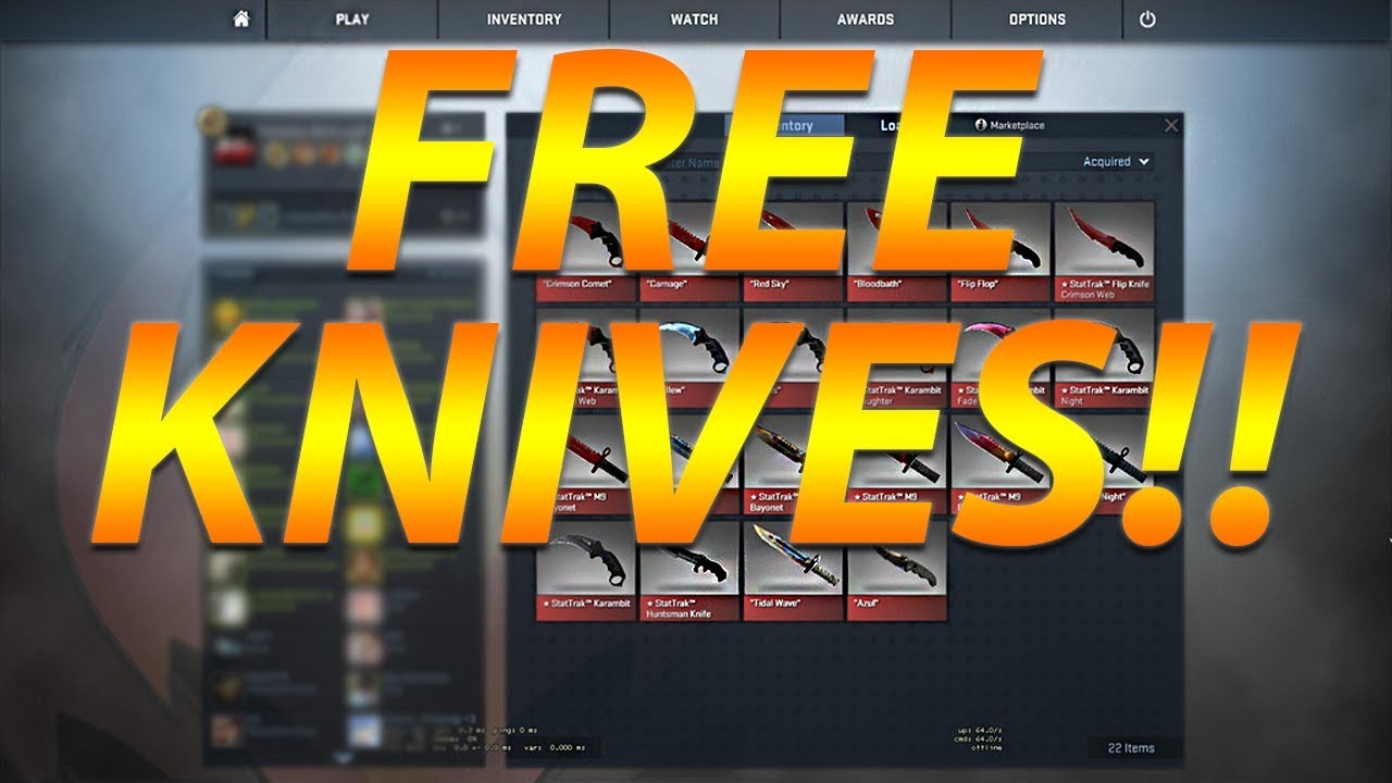 GIVING AWAY FREE KNIVES!! CS GO FREE KNIFE, GIVING AWAY 100 KNIVES FOR
