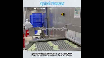 IQF Spiral Freezer Freezing Ice Cream