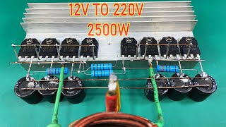 Inverter 12v to 220v, 2500w NO IC Inventor101#10