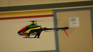 Terry flying his Oxy2 at indoor