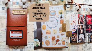 Daily journal flip through, vol. 2 of 2026)