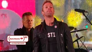 U2 and Chris Martin Coldplay   Beautiful Day  Nueva York live Live  Classic Rock & Roll Ao Vivo Resimi