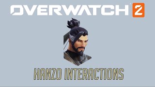 Overwatch 2 Second Closed Beta  Hanzo Interactions + Hero Specific Eliminations