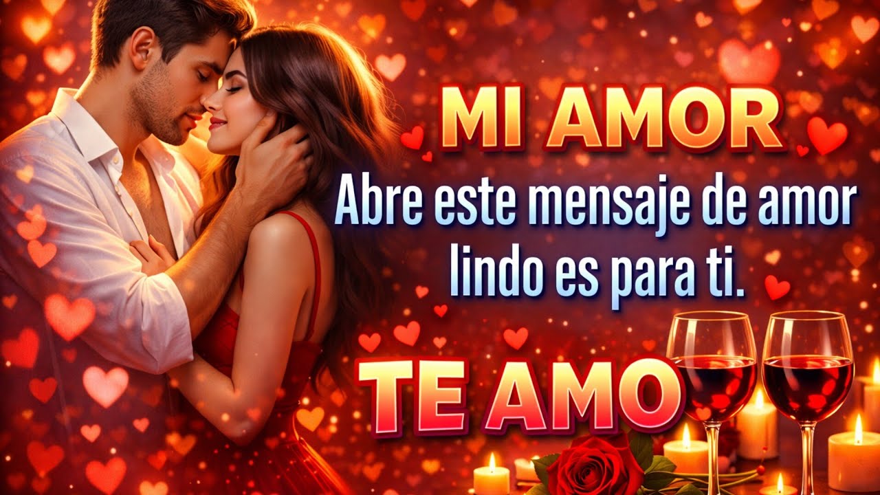 Hola mi DULCE Y SUAVE amor TE QUIERO AMOR mira lo que te dice MI CORAZÓN ábrelo
