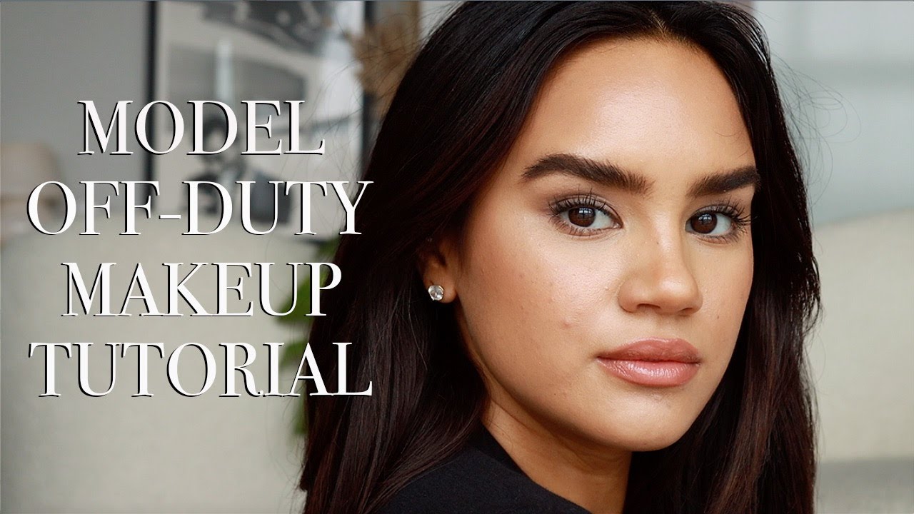 the model off duty look makeup tutorial YouTube