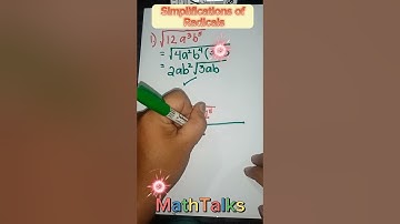 How to Simplify Radicals-Basic Math Review#shorts