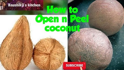 How to Peeloff COCONUT Shell without breaking it|Simple Hack to Peel coconut.नारियल बिना तोड़े खोलना