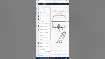 Drawing Robotic Mechanism Using Math Formula On Cartesian Plane Run By Desmos Software #desmos