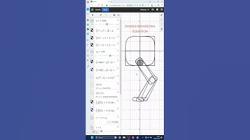 Drawing Robotic Mechanism Using Math Formula On Cartesian Plane Run By Desmos Software #desmos