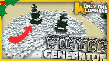 Minecraft - WINTER GENERATOR With Only One Command Block