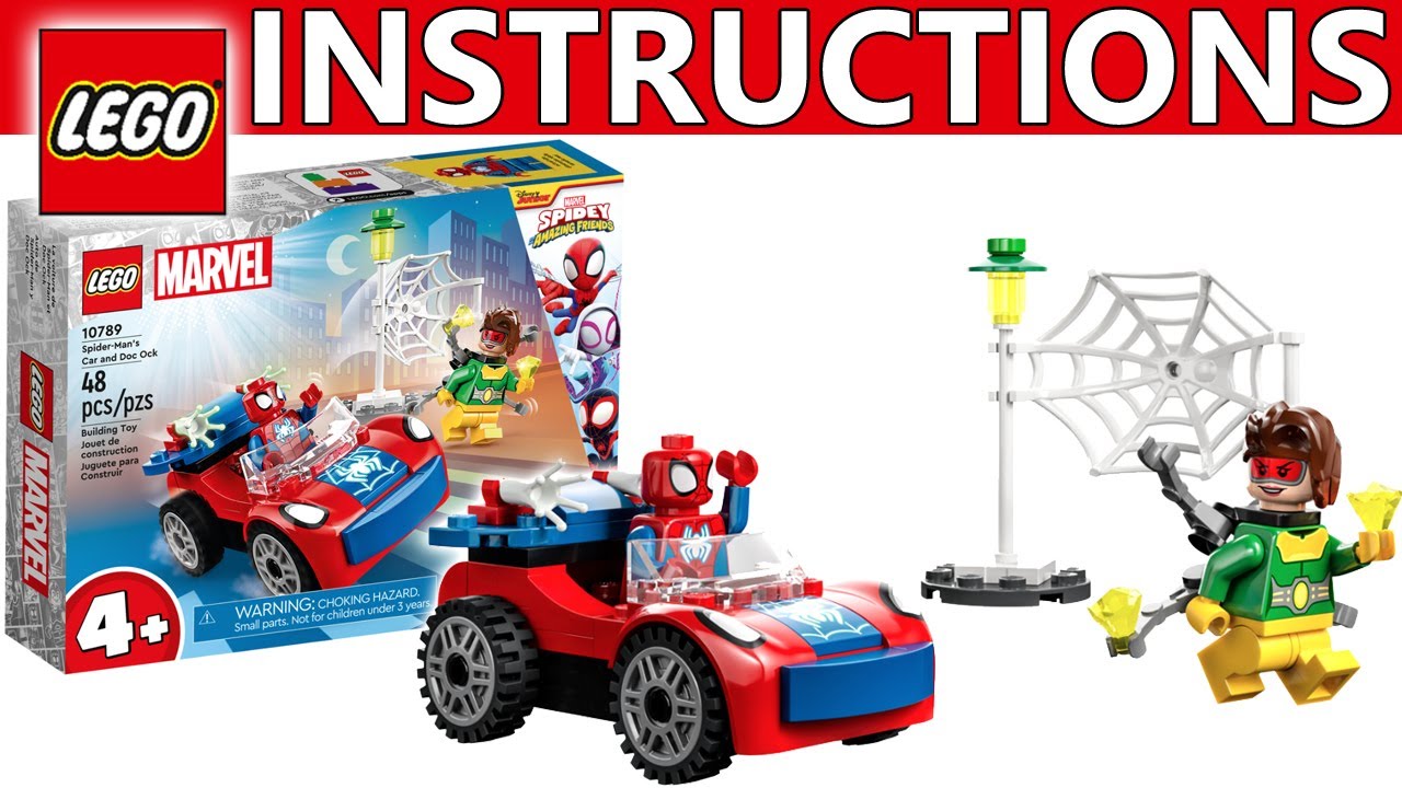 LEGO Marvel Spider-Man's Car and Doc Ock Set 10789, Spidey and His