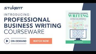 Introducing: Professional Business Writing Courseware