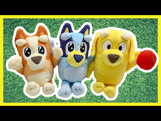 New Bluey STARS Plush Dolls - Bluey, Bingo, & Lucky - Play