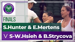 [Wimbledon] S.Hunter & E.Mertens vs S-W.Hsieh & B.Strycova H/L