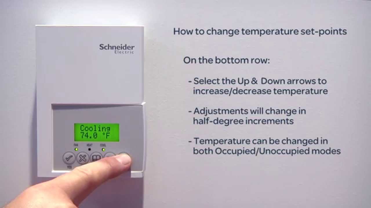 Using a Schneider Electric Thermostat YouTube