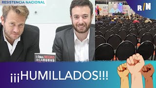 ESCRACHARON A LOS LIBERTARIOS AGUSTIN LAJE Y NICOLAS MARQUEZ EN LA FERIA DEL LIBRO: &quot;VAN A CORRER&quot;