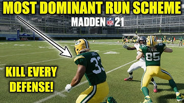 THE MOST DOMINANT RUN SCHEME IN MADDEN 21! EASILY KILL ANY DEFENSE WITH THIS OFFENSE! MADDEN 21 TIPS