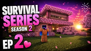 I Built My First Survival House! | Minecraft Survival Series S2 EP 2.