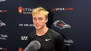 UTSA QB Owen McCown Post Practice Interview Practice Interview 10.28.25