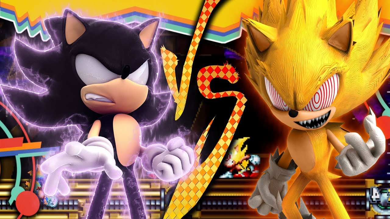 Dark Sonic Vs Fleetway Sonic Power Levels 