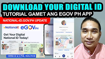 PAANO KUMUHA NG DIGITAL NATIONAL ID 2025 | EGOV PH NATIONAL ID TUTORIAL NATIONAL-ID.GOV.PH