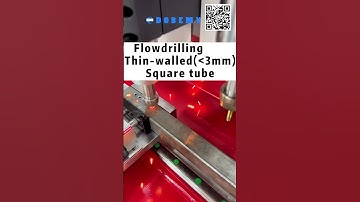 #Flowdrill for 3mm square tube with #DOBEMY #CNC machine