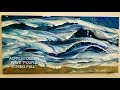 Acrylic Ocean & Wave String Pull & Pour