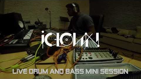 iClown mini LIVE Drum & Bass Session - FL Studio  Novation and KORG