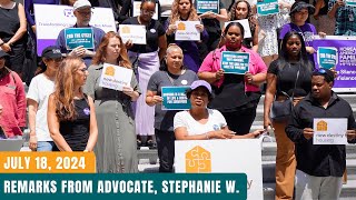 "A Crisis Compounded" Report Release: Remarks from Stephanie W.