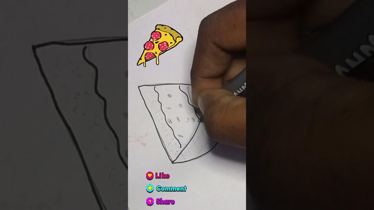 Pizza 🍕 drawing easy||How to draw easy||How to draw for beginners 😉🫰