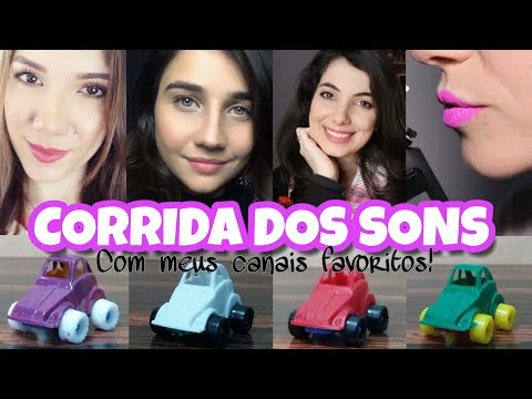 ASMR - CORRIDA DOS SONS ESPECIAL! COM MEUS PRODUTORES DE ASMR FAVORITOS.