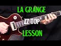how to play "La Grange" by ZZ Top - guitar lesson rhythm