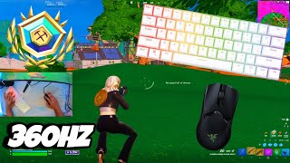 GK61 ASMR Chill🤩 Arena Gameplay🏆 Satisfying Keyboard Fortnite 360 FPS Smooth 4K