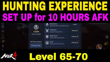How to Level Up Fast in MIR4 from 65 to 70 (10 Hours AFK)