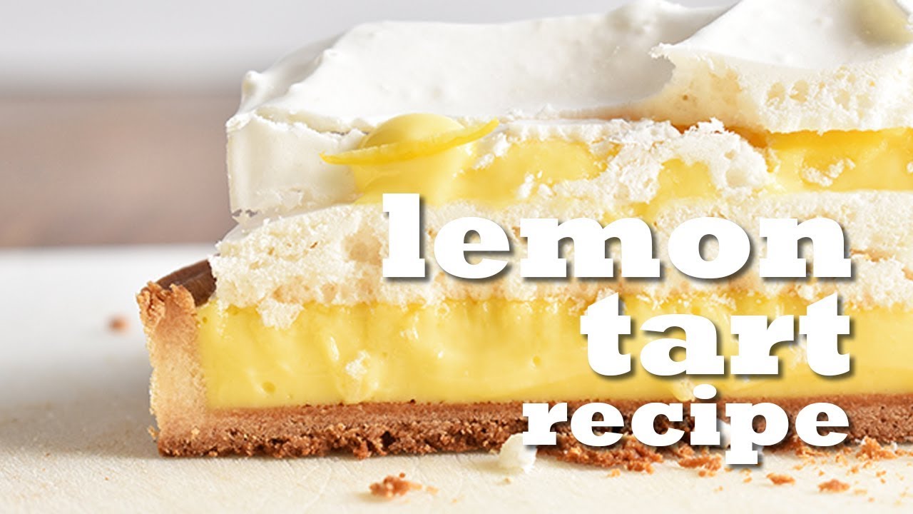 Classic Lemon Tart Recipe with Ginger Meringue!